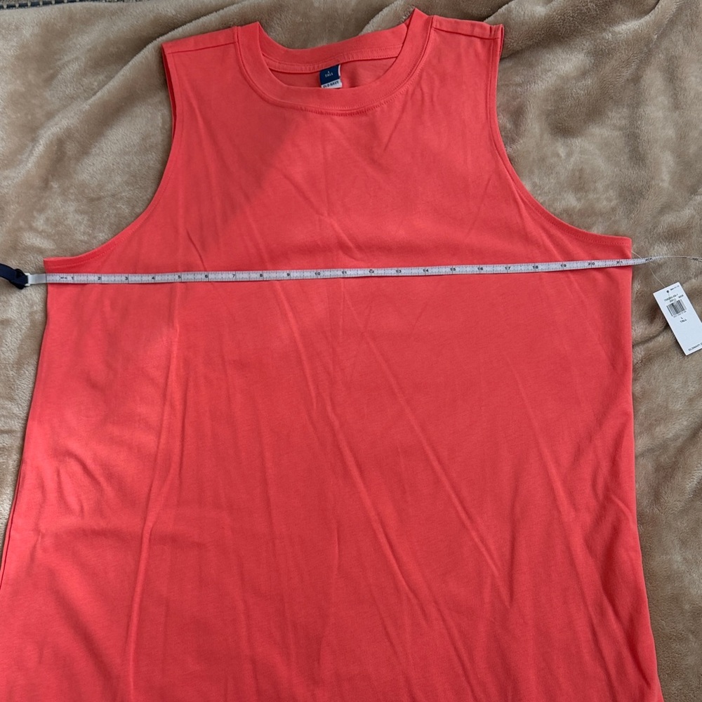 Old Navy Sleeveless Tank Dress in Teal and Coral - Picture 6 of 9